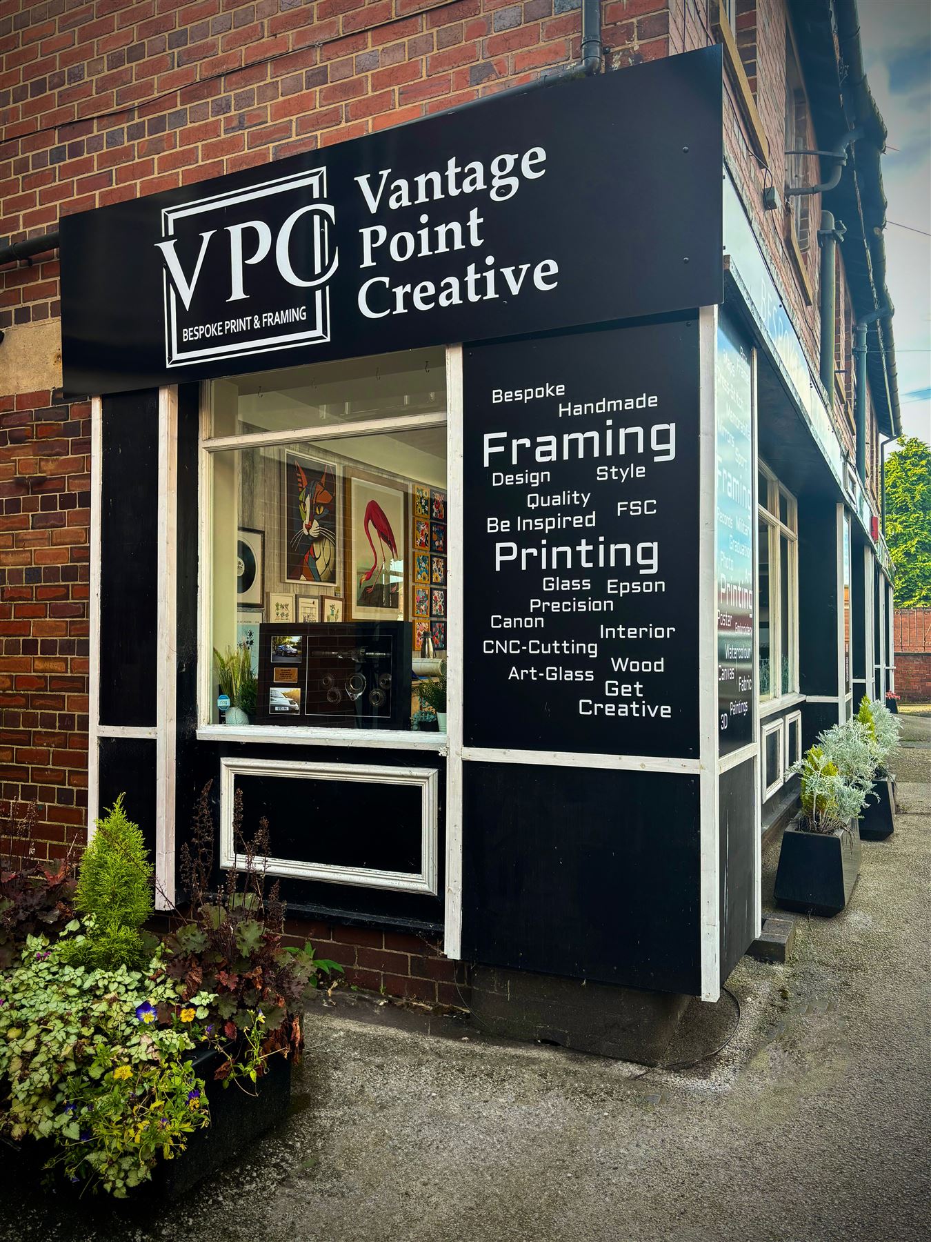 The Vantage Point Creative shop front